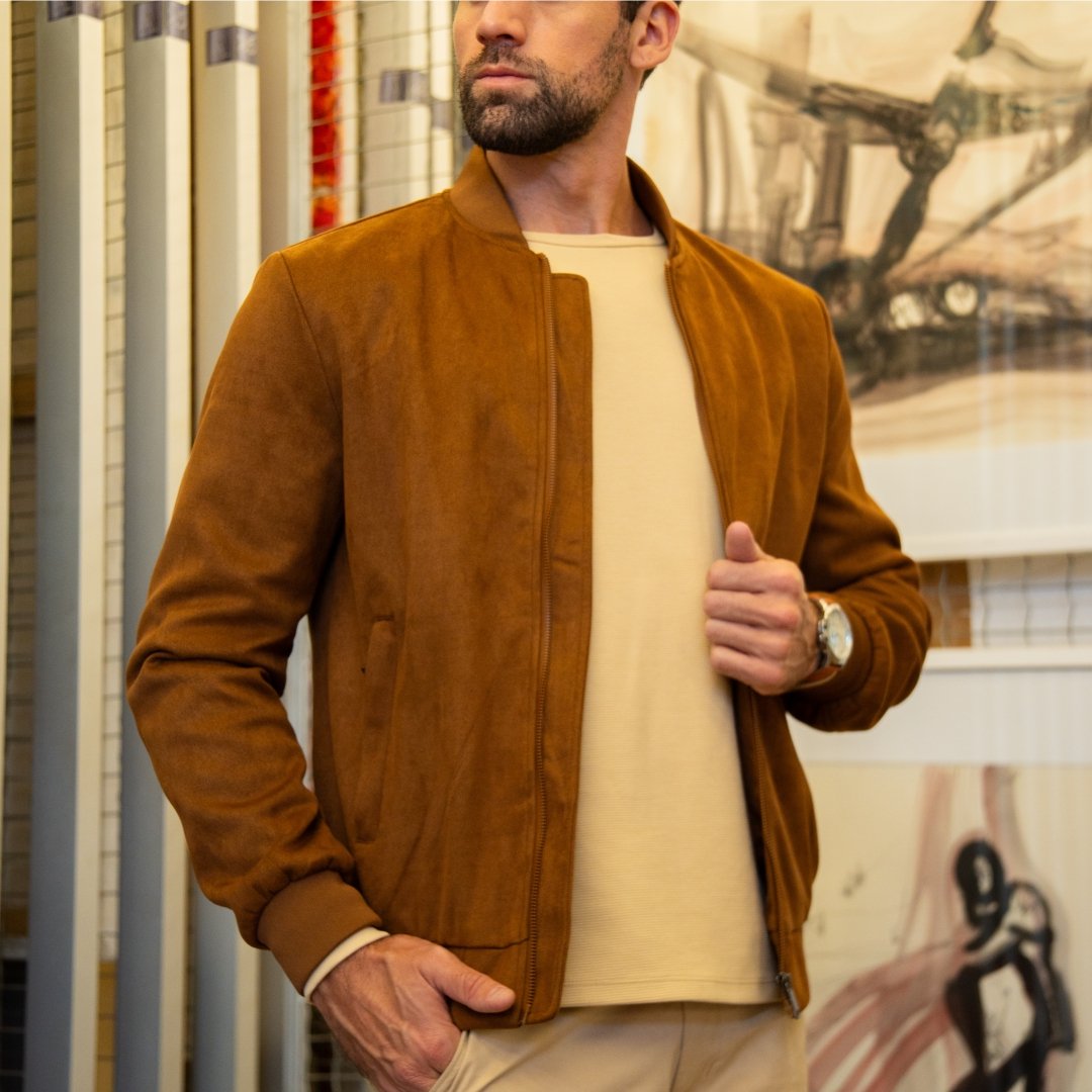 5380-1 Jaqueta Bomber Chamois - Imagem 1