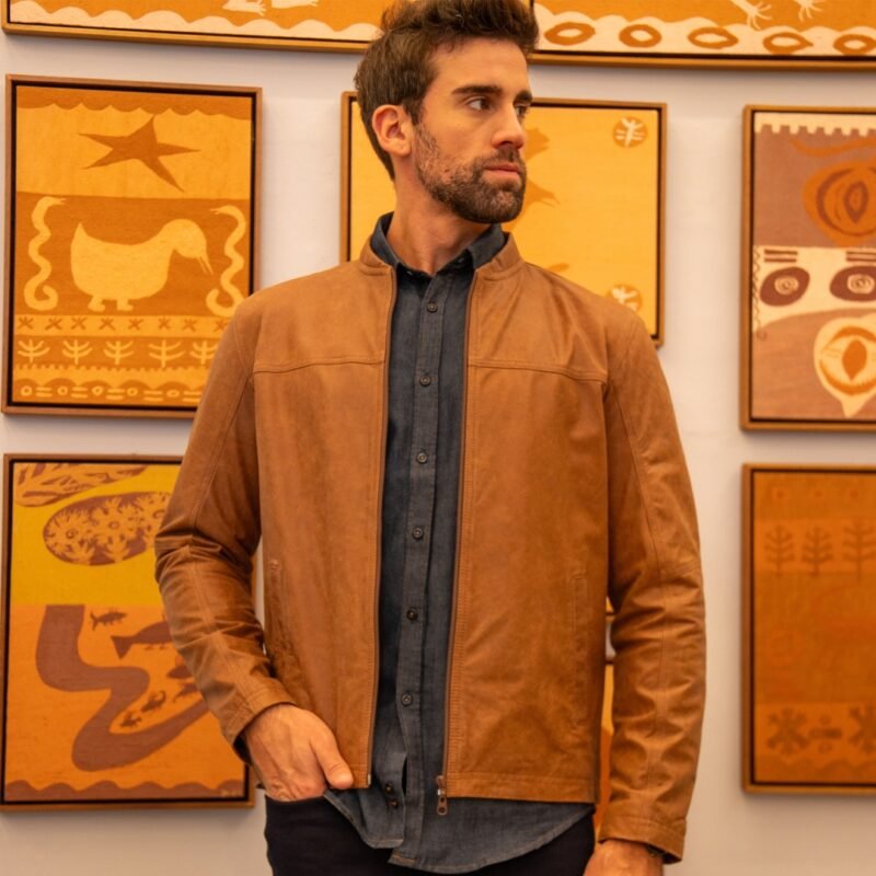 Jaqueta Couro Gola Padre - Imagem 4