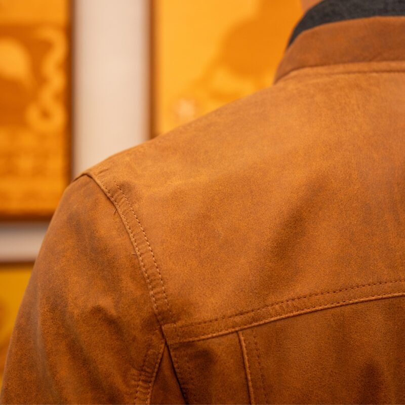 Jaqueta Couro Gola Padre - Imagem 3