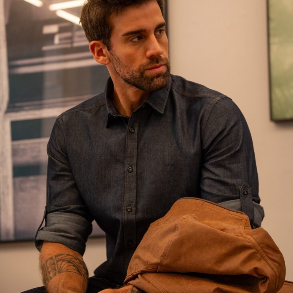 Camisa Manga Longa Denim Style - Imagem 2