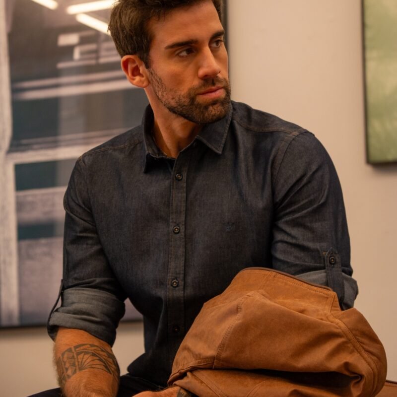 Camisa Manga Longa Denim Style - Imagem 2